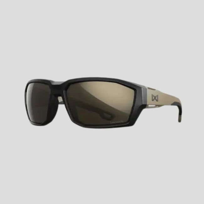 Occhiali da sole Alpine (lenti Captivate™ polarizzati e specchio Grigio Tungsteno) - Nero/Tan - Wiley X