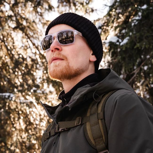 Sonnenbrille Apex (Captivate™ Graue Gläser) - Hellgrau Transparent/Hellgrau - Wiley X