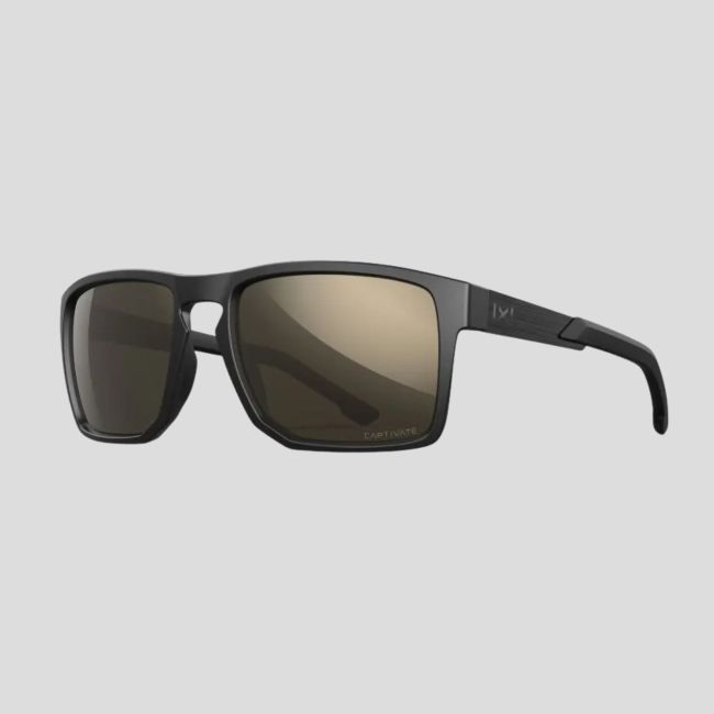 Óculos de sol Apex (lentes Captivate™ polarizadas e espelhos Cinza Tungstênio) - Preto - Wiley X