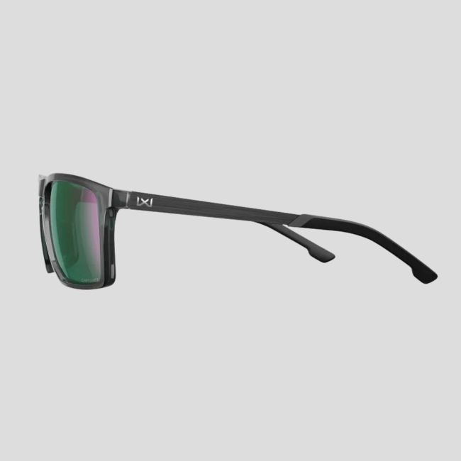 Sonnenbrille Axe (Captivate™ polarisierte Gläser und grüne Spiegel) - Transparent Grau/Grau - Wiley X