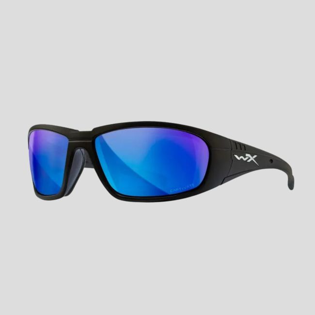 Lunettes de soleil Boss (verres Captivate™ polarisés et miroirs Bleus) - Noir - Wiley X