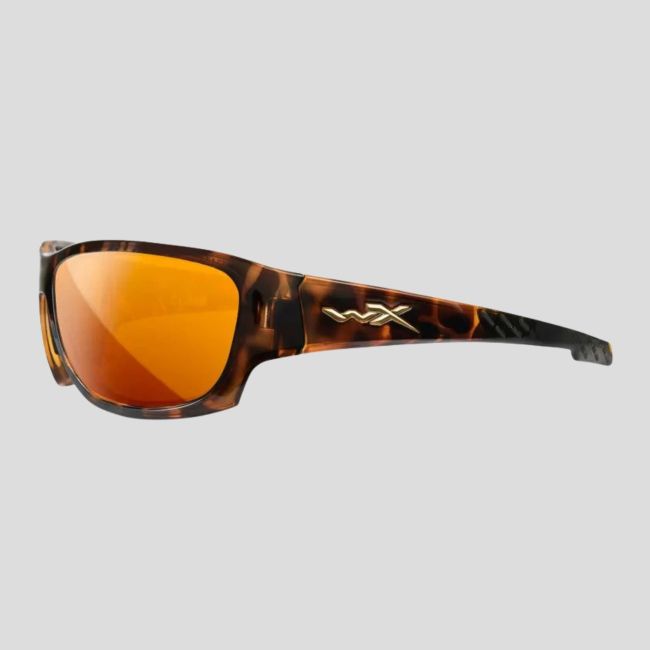 Gafas de sol Climb (cristales Captivate™ polarizados y espejos Bronceados) - Marrón Jaspeado - Wiley X
