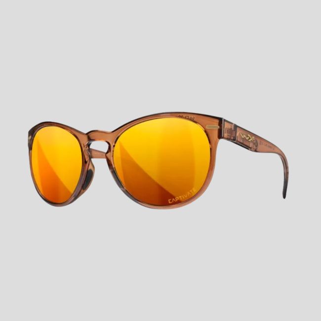 Damskie okulary przeciwsłoneczne Covert (soczewki Captivate™ polaryzowane i lustrzane Brązowe) - Przezroczysty Brązowy - Wiley X