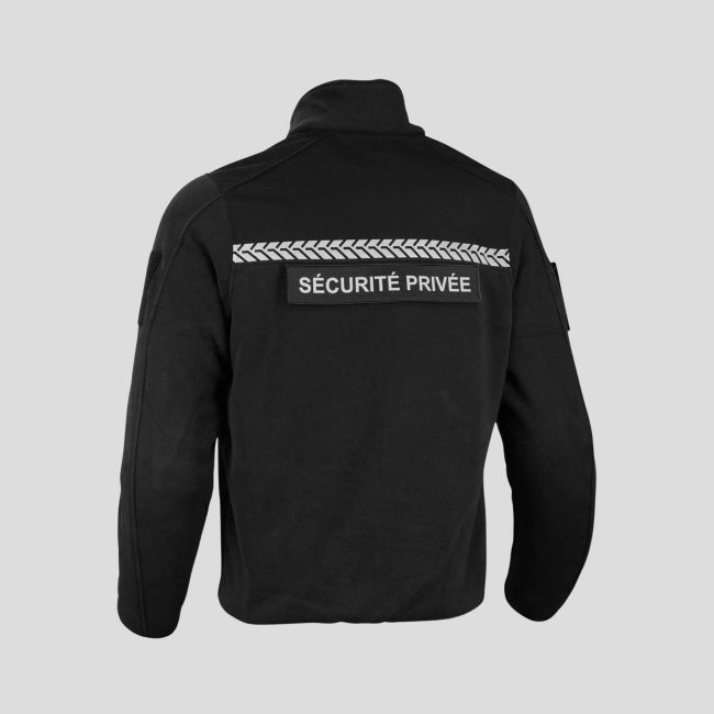 Veste polaire Sécurité Privée avec bande HV Safetek - Noir - GK