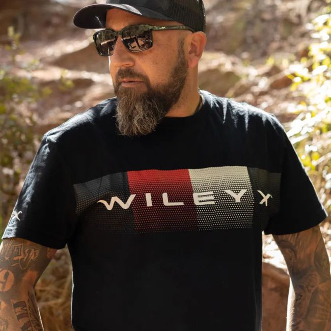 Camiseta Core Dot Pattern - Negro - Wiley X