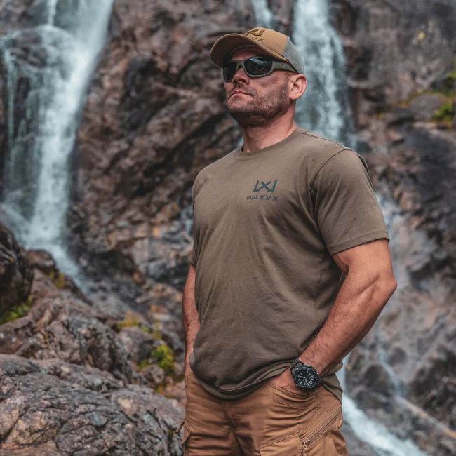 T-shirt Canyon avec logo cœur Vert Olive - Vert Sauge - Wiley X