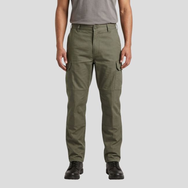 Pantaloni mimetici M64 in raso - Kaki - CityGuard