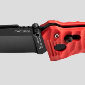 Messer C.A.C.® s200 glatte Klinge Griff g10 toxifié - Rot - TB Outdoor