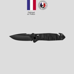Couteau C.A.C.® s200 lisse manche g10 toxifié - Noir - TB Outdoor