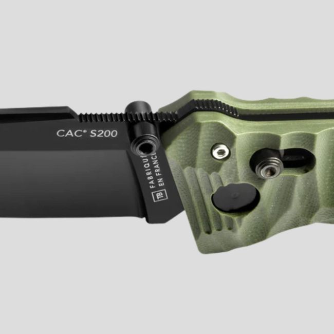 Nóż C.A.C.® s200 gładki rękojeść g10 toksyfikowana - Khaki - TB Outdoor
