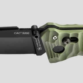 Nóż C.A.C.® s200 gładki rękojeść g10 toksyfikowana - Khaki - TB Outdoor