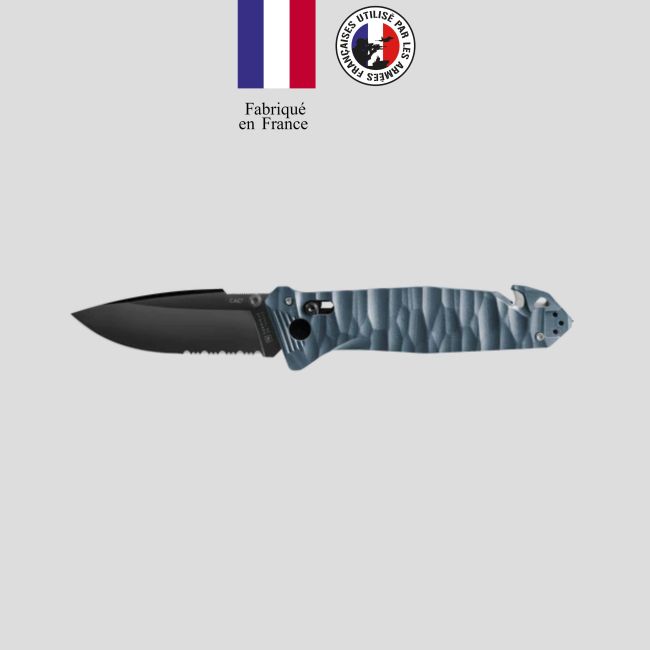 Nóż C.A.C.® s200 ząbkowany rękojeść g10 toksyfikowana - Łupkowy - TB Outdoor