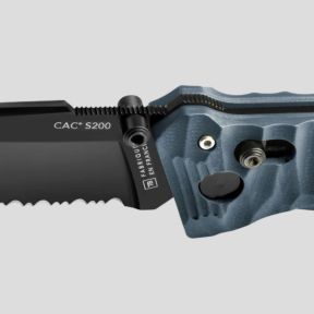 Coltello C.A.C.® s200 serration manico g10 tossificato - Ardesia - TB Outdoor