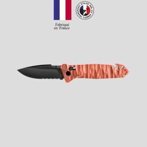 Coltello C.A.C.® s200 serration manico g10 tossificato - Corallo - TB Outdoor