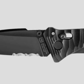 Nóż C.A.C.® serration rękojeść toxifie pa6 - Czarny - TB Outdoor