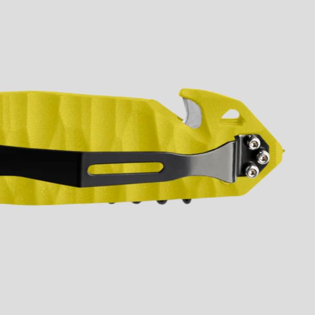 Faca C.A.C.® serration cabo toxificado pa6 - Amarelo - TB Outdoor