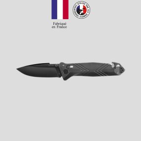 Cuchillo C.A.C.® (hoja lisa) mango pa6 - Negro - TB Outdoor