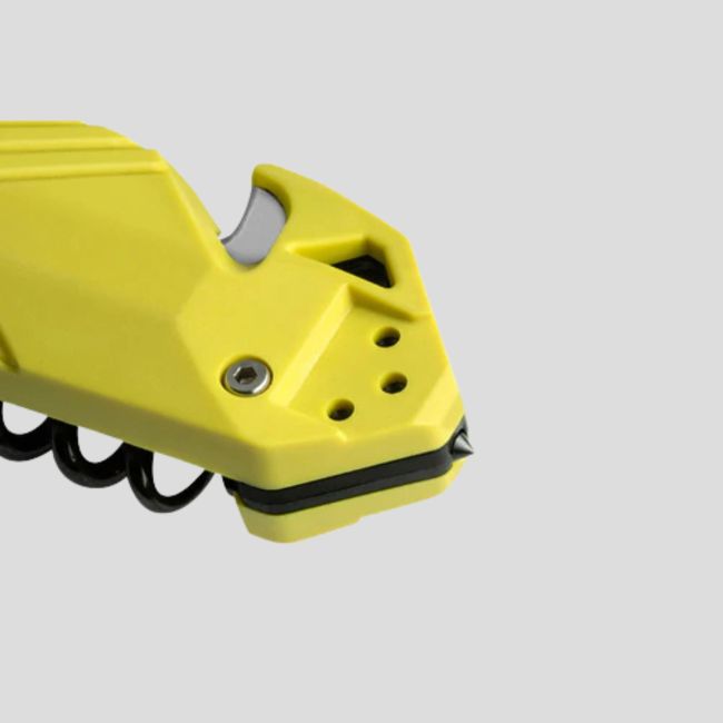 Nóż C.A.C.® (gładka krawędź) rękojeść pa6 - Żółty fluorescencyjny - TB Outdoor