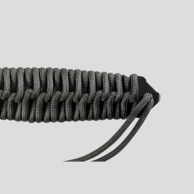 Coltello Le Maraudeur paracord 550 (lama liscia) + fodero kydex senza attacco molle - Nero - TB Outdoor