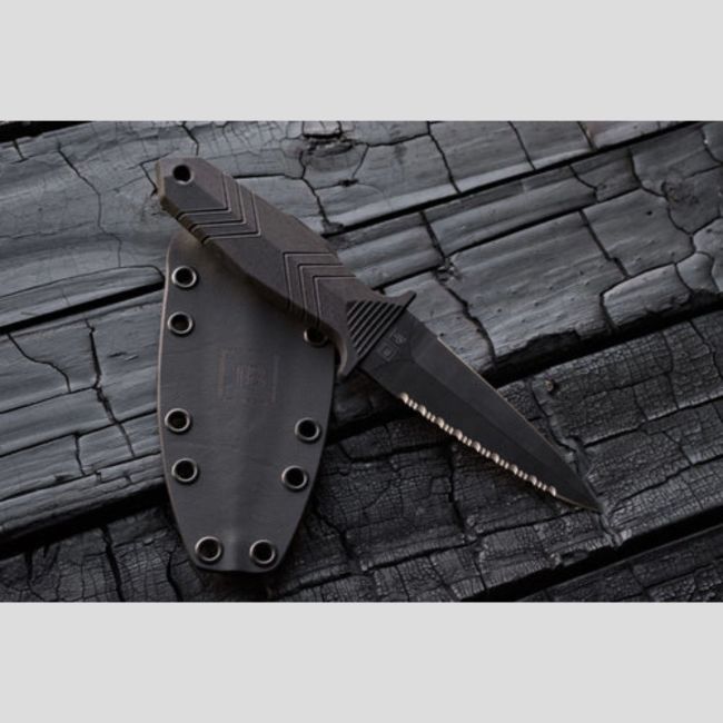 Coltello protecteur + fodero kydex senza attacco molle - Nero - TB Outdoor