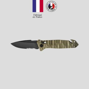 Coltello tascabile C.A.C.® S200 (lama seghettata) - Verde Oliva - TB Outdoor