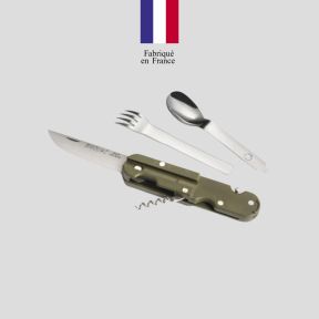 Couteau de poche multifonctions Bivouac® - Vert Olive - TB Outdoor