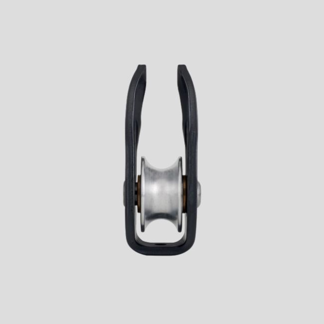 Kompakte und vielseitige Rolle Fixe mit festen Seitenplatten - Petzl