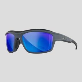 Sonnenbrille Ozone (Captivate™ polarisierte und blaue Spiegelgläser) - Grau/Schwarz - Wiley X