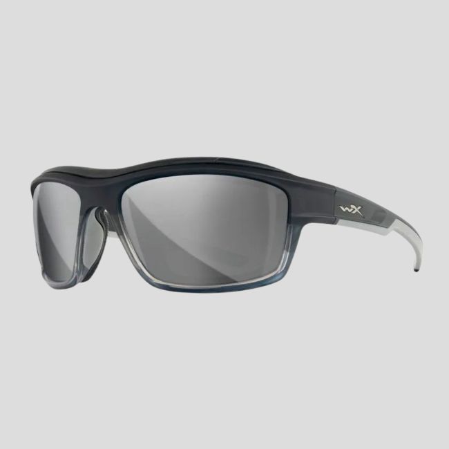 Sonnenbrille Ozone (Gläser Siver Flash Grau) - Schwarz/Grau - Wiley X