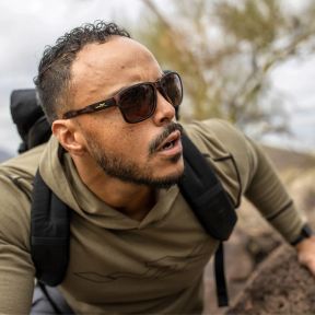 Gafas de sol Trek (cristales polarizados Cobrizos) - Marrón Jaspeado - Wiley X