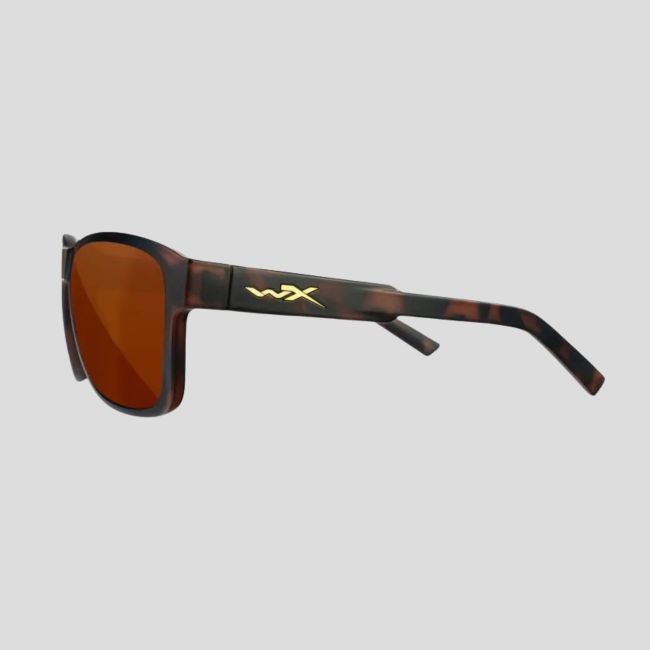 Sonnenbrille Trek (kupferfarbene polarisierte Gläser) - Braun Gefleckt - Wiley X