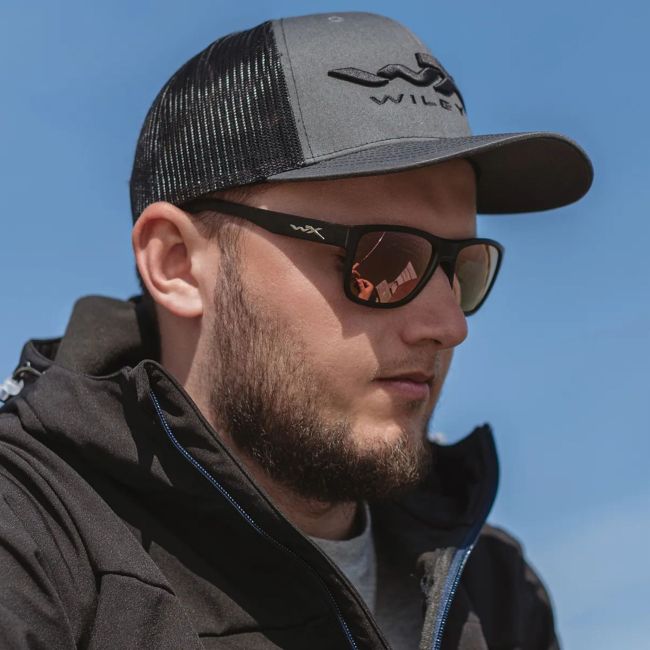 Gafas de sol Ovation (cristales Captivate™ polarizados y espejos Rosas/Dorados) - Negro - Wiley X