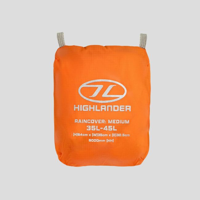 Wasserdichte Rucksackabdeckung Ducks 35 bis 45L - Orange - Highlander