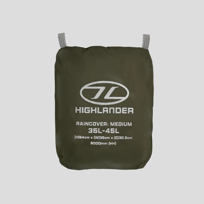 Cubierta impermeable para mochila Ducks 35 a 45L - Ranger Green - Highlander Forces