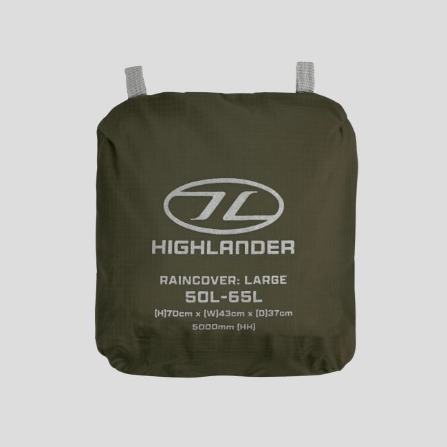 Waterdichte rugzakhoes Ducks 50 tot 65L - Ranger Green - Highlander