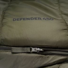 Śpiwór mumia Defender 450 (-7 do -1°C i +) - Zielony Oliwkowy - Highlander