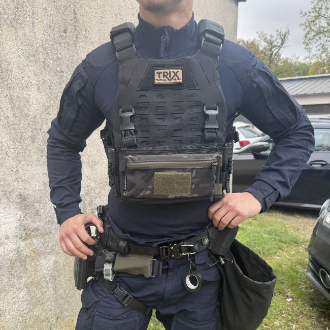 Portapiastre balistiche Fighter - Nero - Trix Tactical