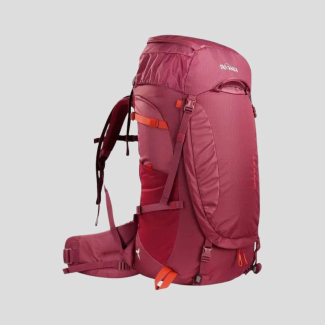 Plecak Noras damski 55L+10L Damski - Bordowy - Tatonka