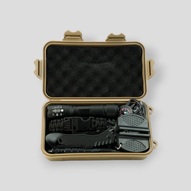 Kit de supervivencia con caja estanca - Highlander Outdoor