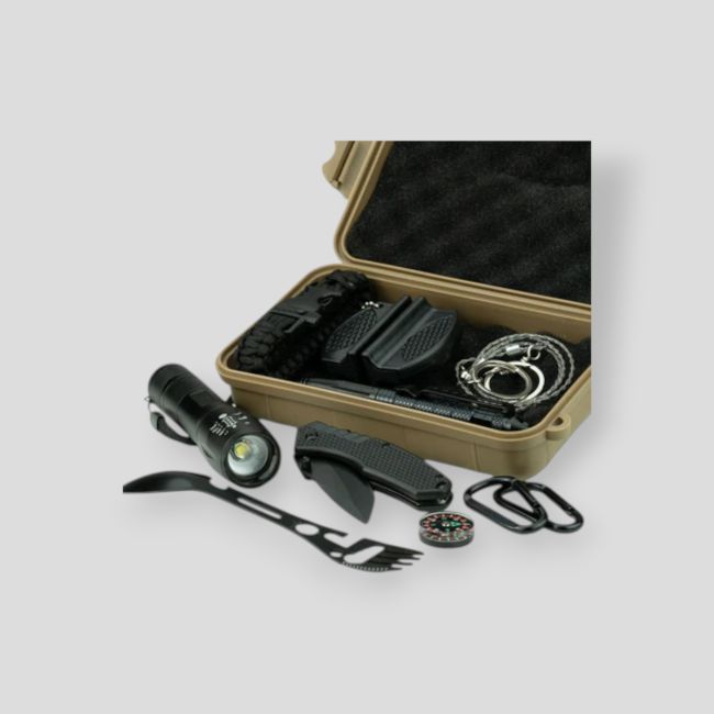 Kit de sobrevivência com caixa estanque - Highlander Outdoor