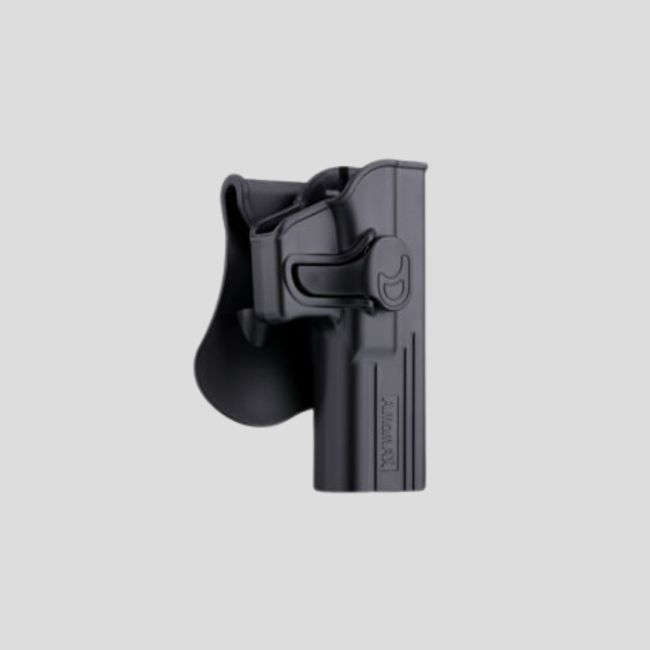 Fondina rigida in polimero AM-MPG2 per S&W M&P9 - Nero - Amomax