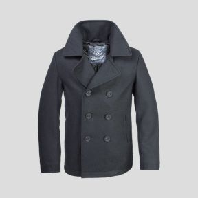 Abrigo caban Marino lana Pea Coat Negro - Ocasión - Brandit - Talla 3XL