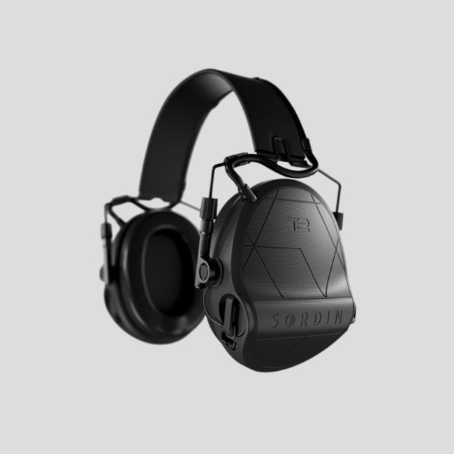 Casque anti-bruit avec serre-tête en cuir noir Suprême T2 (SNR : 29db) - Noir - MSA Sordin