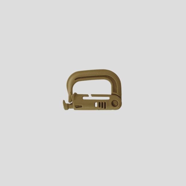 Mousqueton Grimlock 4cm pour attaches Molle - Coyote - OPEX