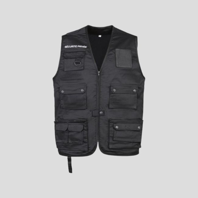 Colete Reporter Segurança - Preto - CityGuard