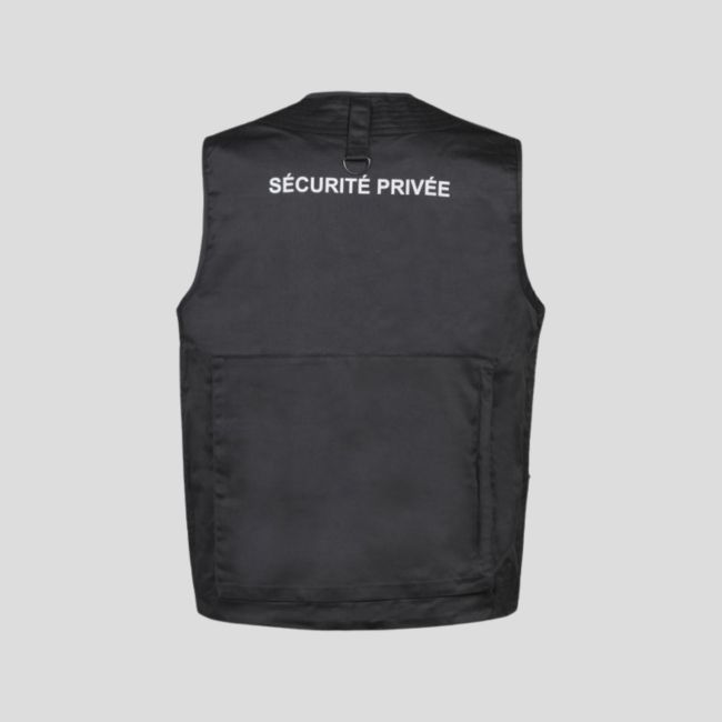 Gilet Reporter Sécurité - Noir - CityGuard