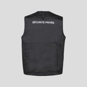 Chaleco Reporter Seguridad - Negro - CityGuard