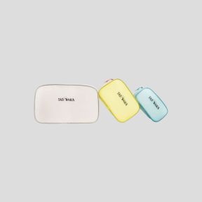 Saco de arrumação (3 pcs) - Branco Amarelo Azul - 2L+4L+8L - Tatonka