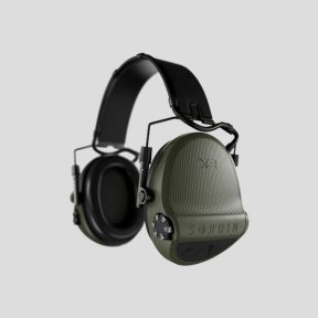 Gehörschutzhelm mit schwarzem Leder-Kopfbügel und Schaumstoffmuscheln Suprême X2 (SNR: 29dB) - Olivgrün - MSA Sordin