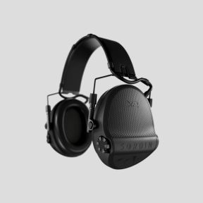 Casque anti-bruit avec serre-tête en cuir noir et anneaux en mousse Suprême X2 (SNR : 29db) - Noir - MSA Sordin